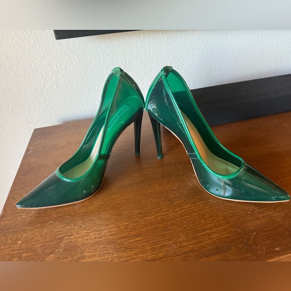 Steve Madden Women’s Tamper Pump Stiletto Heel in Dark Green Size: 8.5 - Picture 4 of 7